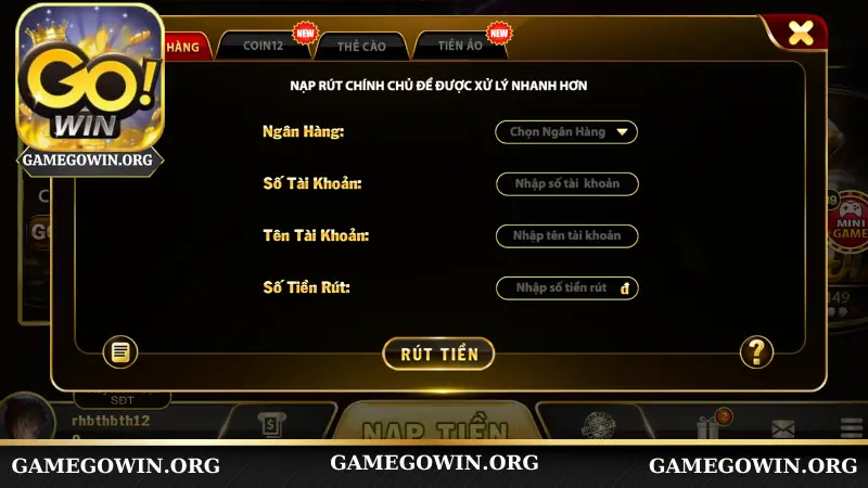 Hướng dẫn cách rút tiền Gowin hiệu quả