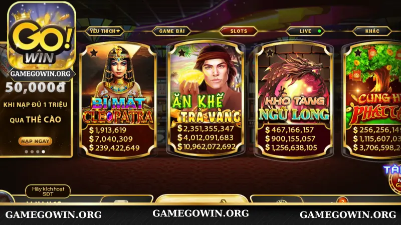 Những game nổ hũ Gowin nổi bật người chơi nên tham khảo